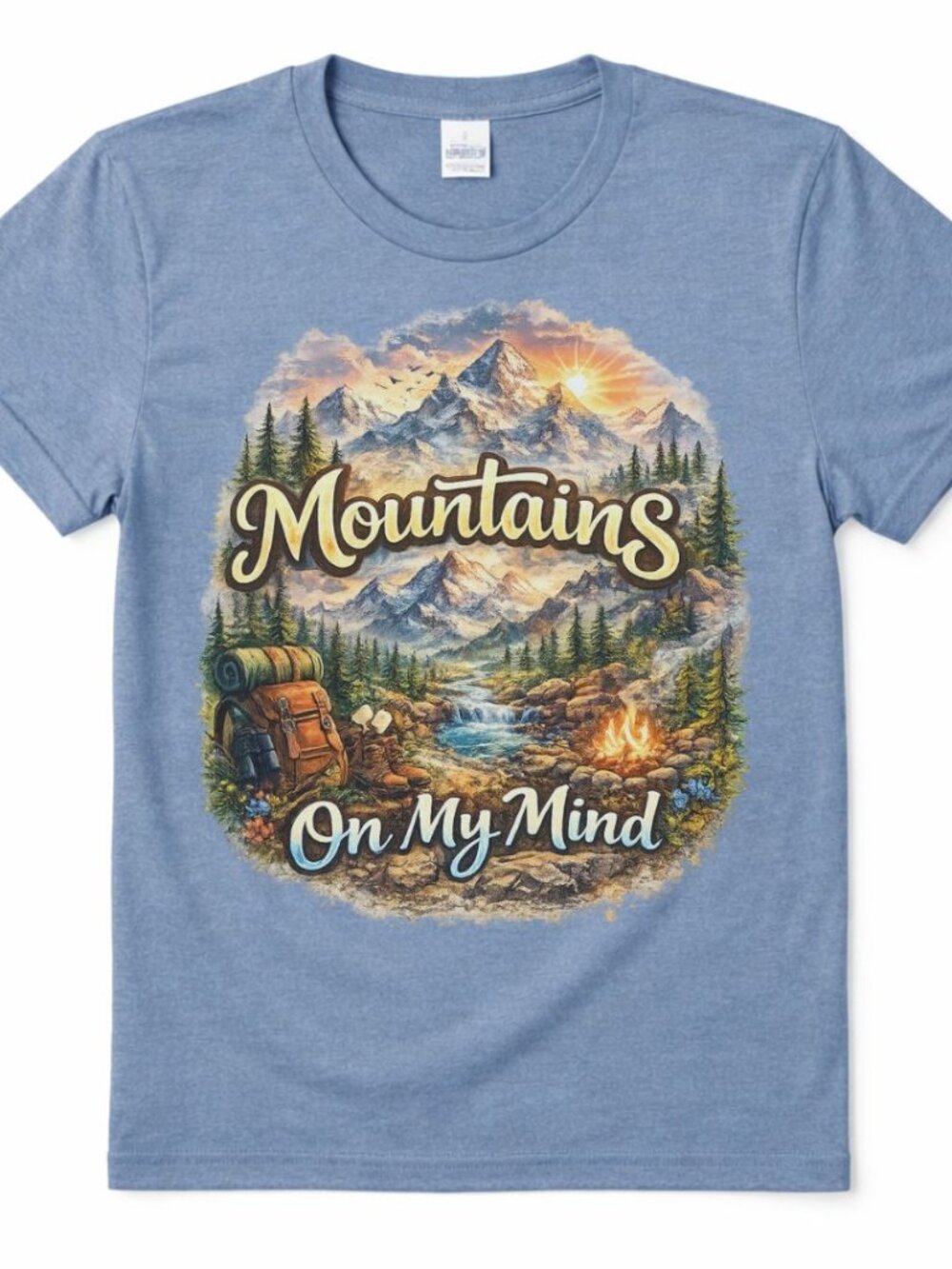 Mountains On My Mind Western Graphic T Shirt Trendy Boutique Style Tee Womens